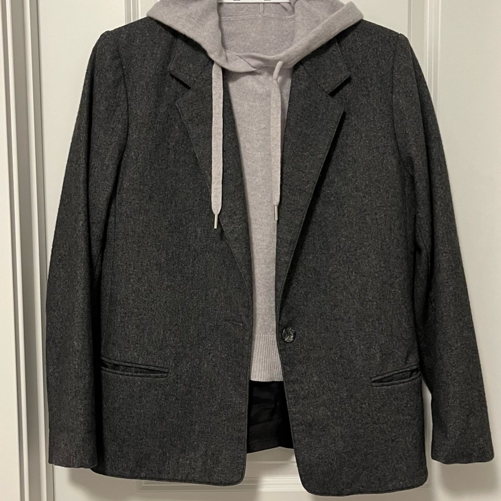 KORET Eaton Preppy Wool Gray Blazer (size s-m)